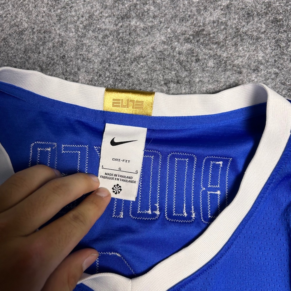 Nike Elite Kentucky Wildcats Devin Booker #1 Basketball Jersey Blue Size Large - Picture 6 of 6